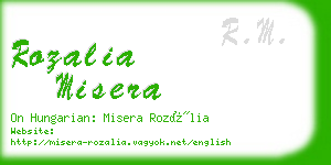 rozalia misera business card